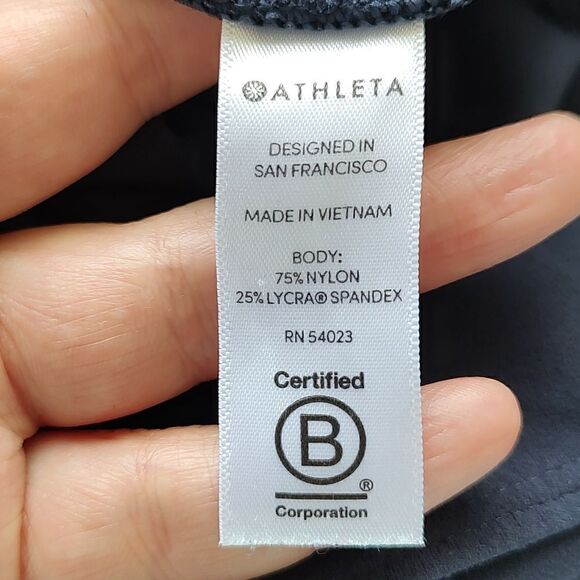 ATHLETA Navy Blue Capri leggings High Waisted Size XS - Picture 6 of 10